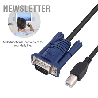 1.4M USB 2.0 KVM Switch Cable Multi-functional Convenient for PC Computer