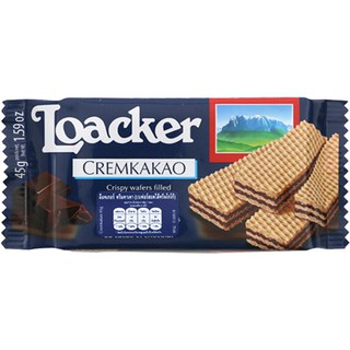 ล็อคเกอร์เวเฟอร์โกโก้ 45กรัม Loacker Wafer Cocoa 45g.