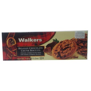 Walkers Chocolate Chunk Biscuit 150g  วอล์คเกอร์บิสกิตชิ้นช็อกโกแลต 150 กรัม