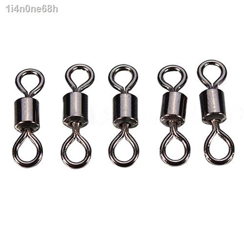100Pcs Heavy Duty Fishing Barrel Bearing Rolling Swivel Ring Connector ...