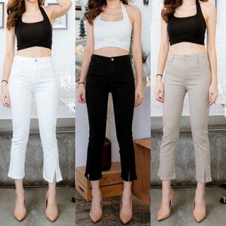 MS1802#ยีนส์ยืดขาม้านิดๆมี3สี S-XL#my style