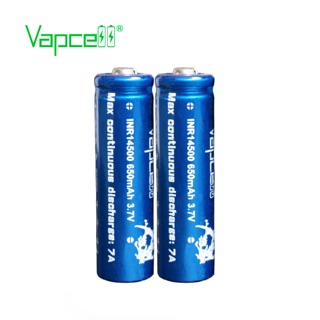 Vapcell INR14500 650mah 7A ถ่านชาร์จ14500