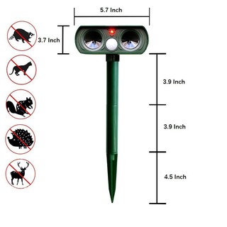 Solar Powered -Motion  Activated  Animal  Repeller