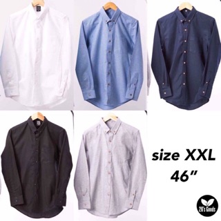 Oxford Shirt : เสื้อเชิ้ตแขนยาว size XXL