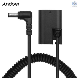 Andoer BMW-BLF19 ขั้วต่อแบตเตอรี่ดัมมี่ DC สายเคเบิลสปริง แบบเปลี่ยน สําหรับ Panasonic DMC-GH3 DMC-GH4