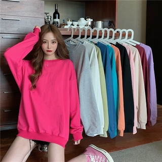 Fulllove พร้อมส่ง Basic sweater เสื้อสเวตเตอร์ไหมพรมสไตล์เกาหลี มี9สี รุ่น8000