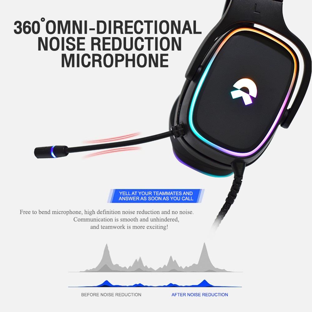 ส่งเร็ว OKER L-22 DREAM STEALER 7.1 Virtual LED Lighting HEADSETS หูฟัง เกมมิ่ง ของแท้ #DM 22 #7