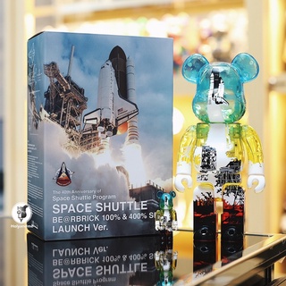 SPACE SHUTTLE BEARBRICK LAUNCH Ver. 400% &amp; 100%