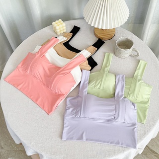 สปอร์ตบรา เสื้อแฟชั่น เสื้อกล้าม เสื้อผ้าผู้หญิง เสื้อเซ็กซี่ เสื้อสายเดี่ยว เสื้อ ผ้านุ่มลื่น มีฟองน้ำ