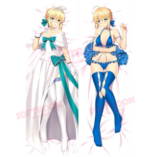 ปลอกหมอน แบบนิ่ม ลายอนิเมะญี่ปุ่น Saber Fate Dakimakura Otaku ขนาด 50x150 ซม. สําหรับตกแต่งบ้าน โซฟา DK2597