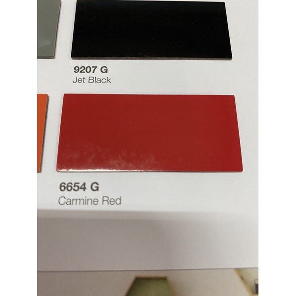 แผ่นโฟเมก้า สีแดงผิวเงา 6654G ขนาด 80ซม.x120ซม. หนา0.6มม.