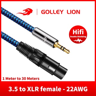 Golley Lion สายเคเบิ้ล 3.5 มม. To Xlr, Xlr To 1/8 นิ้วแจ็คเส…