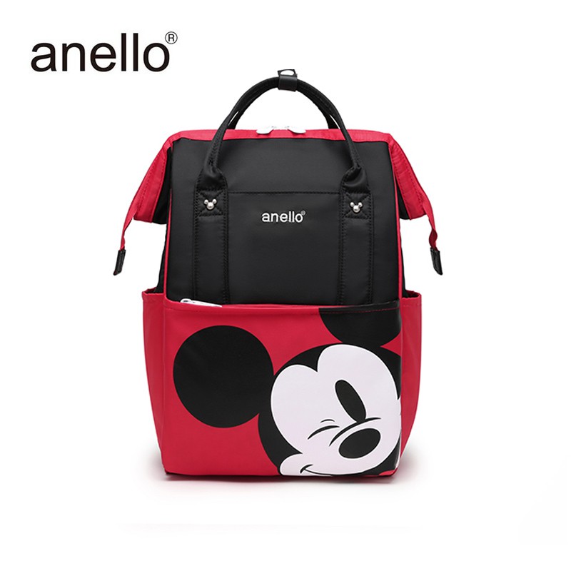 37_yy พร้อมส่ง‼️ กระเป๋า Anello Mickey ใบใหญ่ มี 5 / กระเป๋า Anello Đisnēy 2020 Polyester Canvas Backpack Limited