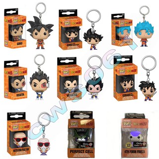 ใหม่! Funko POP Dragon Ball-Z Vegeta/Goku/Gohan/Master Roshi พวงกุญแจเซลล์ ขนาดพกพา Ltd./Frieza Gitd พวงกุญแจ ฟิกเกอร์ไวนิล