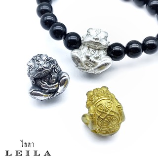 Leila Amulets กบกินเดือน รุ่น3 (พร้อมกำไลหินฟรีตามรูป)