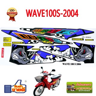 สติ๊กเกอร์ WAVE100-2004 ลาย แรด BLACK RHINO