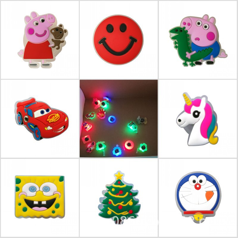 การ์ตูน Luminous Jbitz สําหรับ croc Charm Jibbits อะนิเมะ Spiderman รองเท้า Charms croc Jibbits Pin สําหรับชายรองเท้าอุปกรณ์เสริมตกแต่ง