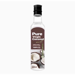 pure virgin coconut oil 250ml. น้ำมันมะพร้าวสกัดเย็น เพียวเวอร์จิ้น น้ำมันมะพร้าวบริสุทธิ์ 100%