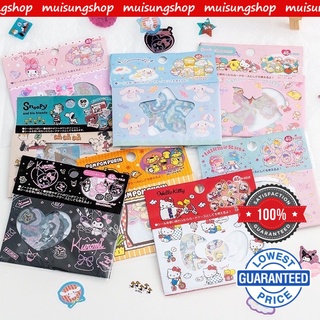 MUISUNGSHOP สติ๊กเกอร์ใส กันน้ำ ตกแต่งของใช้ทั่วไป ลายการ์ตูน ลายสัตว์น่ารัก สําหรับตกแต่งสมุดไดอารี่ 45 ชิ้น