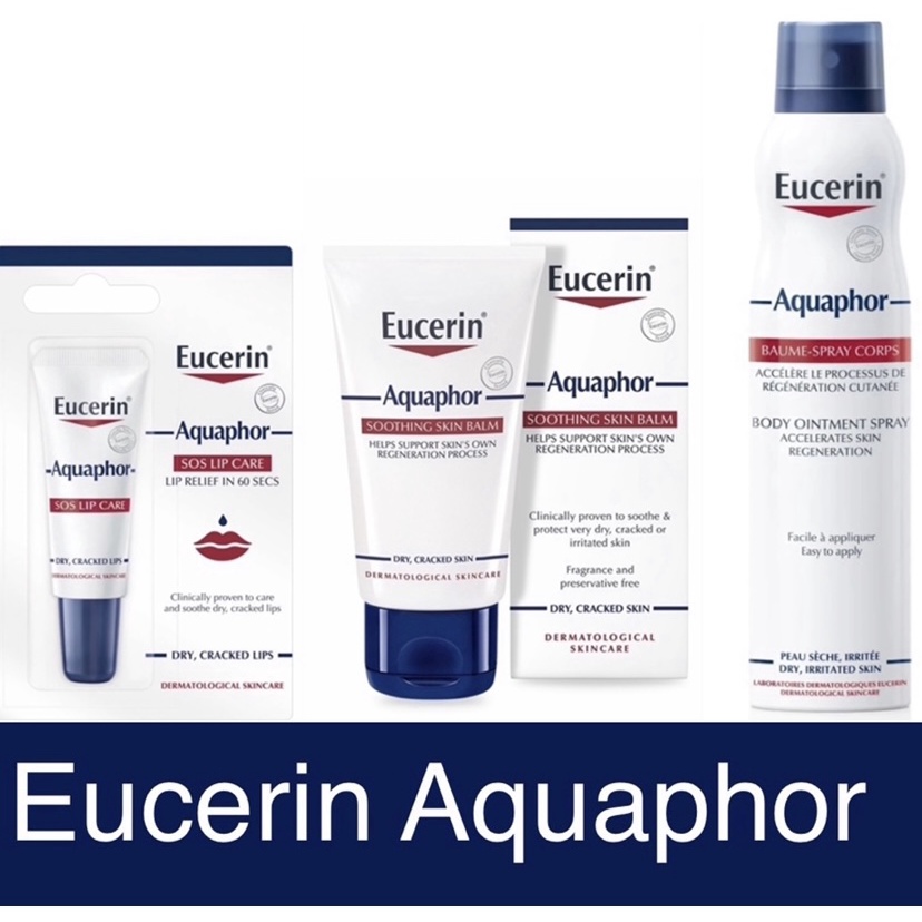EUCERIN AQUAPHOR SOS LIP CARE 10ml Eucerin Aquaphor Soothing Skin Balm 45 ml ยูเซอริน อควาฟอร์ เอสโอเอส ลิป แคร์ 10 มล.