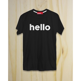 เสื้อยืด hello สีดำ แบรนด์ DONt