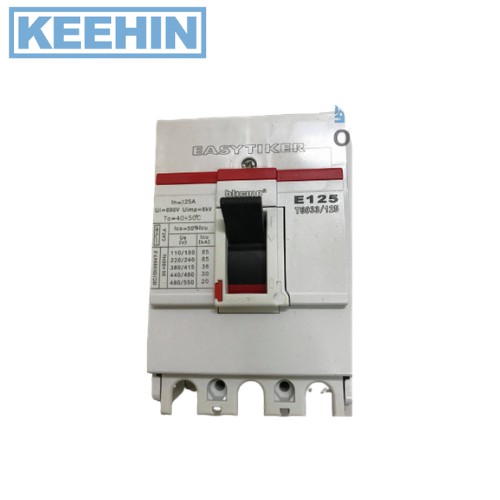 เมนเบรกเกอร์T6033/125 3P 50A 125KA MCCB BTICINO Circuit breaker T6033 / 125 3P 125A 35KA MCCB BTICIN