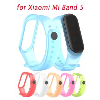 Mi Band 5 สายนาฬิกาข้อมือซิลิโคนใสสําหรับ Xiaomi Mi Band 5