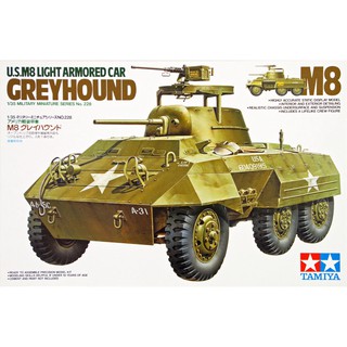 Tamiya 1/35 TA35228 U.S.M8 LIGHT ARMORED CAR GREYHOUND