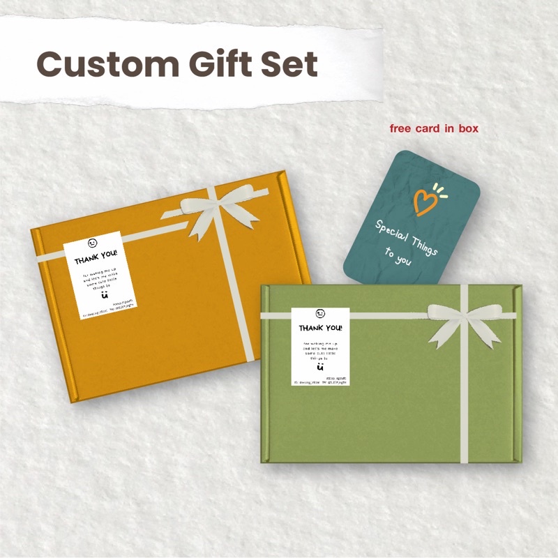 (Add on) Gift box จัดกล่องของขวัญพร้อมการ์ด ระบุข้อความเองได้