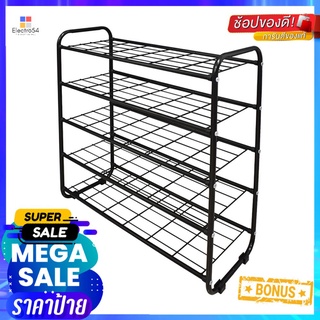 ชั้นวางรองเท้า 5 ชั้น STACKO KEEP 70x27x72 ซม. สีดำ5-TIER SHOE RACK STACKO KEEP 70X27X72CM BLACK