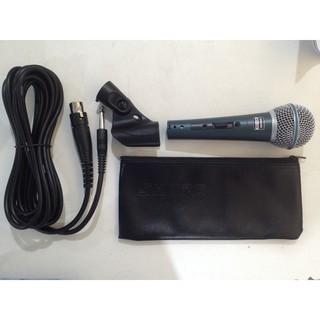 Microphone ไมโครโฟน ไมค์สาย แบบมือถือ SHURE BETA 58A Legendary Performance Vocal Microphone มีสวิตซ์