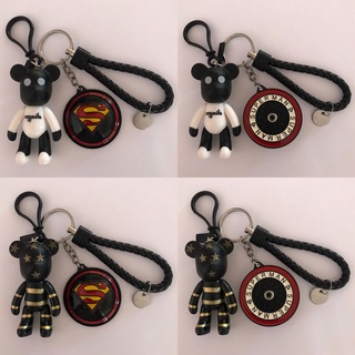 พวงกุญแจหมี + Superman หมุนได้ พร้อมส่ง