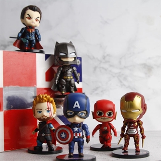 ตุ๊กตาฟิกเกอร์ The Marvel Avengers Alliance Batman Spiderman Iron Man ของเล่นสําหรับเด็ก