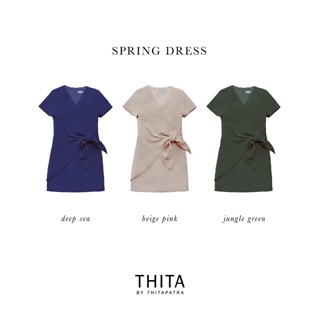 Spring Dress Thitapatra (M) สี jungle green