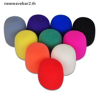 【newwavebar】โฟมฟองน้ําครอบไมโครโฟน แบบมือถือ 10 สี