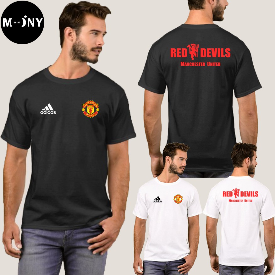 Manchester United เสื้อยืด แมนยู ผ้าดี cotton100, สกรีนแบบเฟล็ก PU เนียนสวย ไม่แตก ไม่ลอก