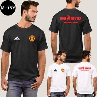 Manchester United เสื้อยืด แมนยู ผ้าดี cotton100, สกรีนแบบเฟล็ก PU เนียนสวย ไม่แตก ไม่ลอก (ย Man ทราน AD)