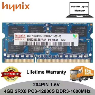 Hynix 4Gb 2Rx8 Pc3-12800 S Ddr3-1600 Mhz 204 Pin 1 . 5 V Sodimm หน่วยความจำแล็ปท็อป แรม