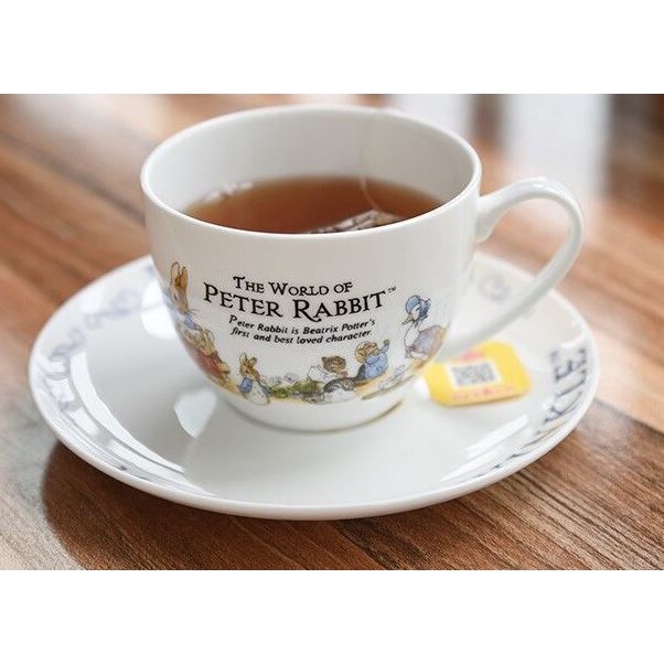 BKK.KITCHEN : ชุดชา PETER RABBIT TEA SET (ชุดPETERแก้ว+จานรอง) เซต แก้วน้ำ จานรอง ปีเตอร์ แรพบิท aft