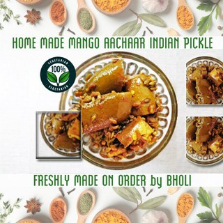 {**ส่งฟรี**} SMALL INDIA 🥭 Mango Pickle India Achaar 🥭 Home Made Fresh Pickle