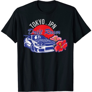 เสื้อยืดผ้าฝ้ายพิมพ์ลายแฟชั่น เสื้อยืด พิมพ์ลายกราฟิก Jdm Tokyo Japan Drift Race Car สไตล์วินเทจ แฟชั่นเรโทร สําหรับผู้ห