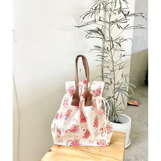 onion bag brownish milkcream by lararin