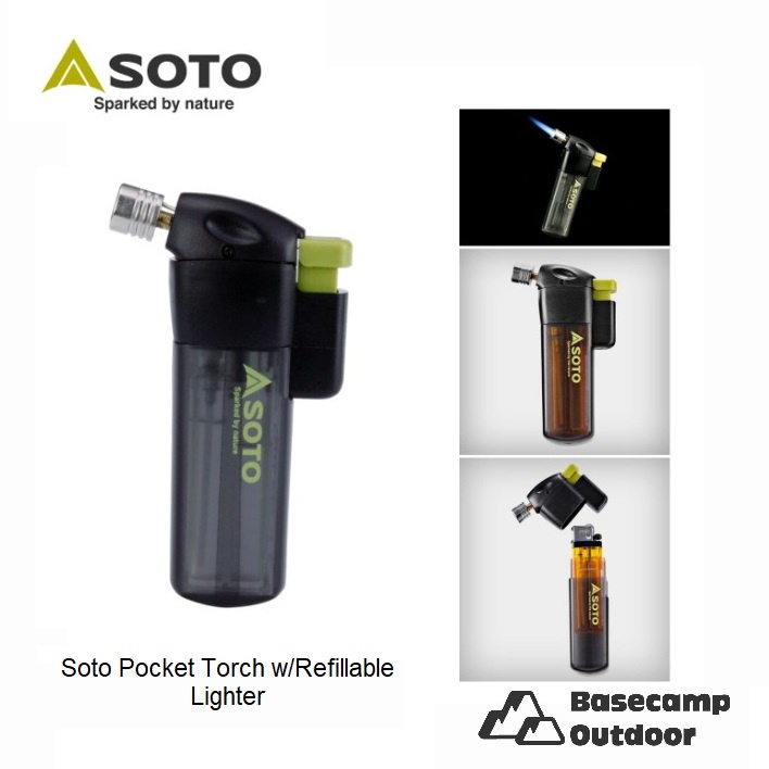 Soto Pocket Torch w/Refillable Lighter (PT-14SB RFL)