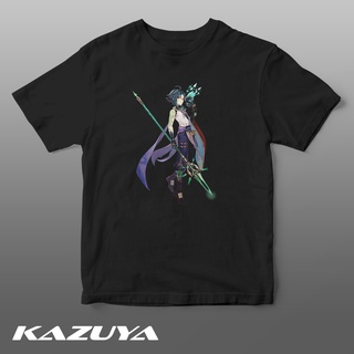 เสื้อยืดผู้ Kazuya TM-0211 GENSHIN IMPACT เสื้อยืด - XIAO - Game S-5XL