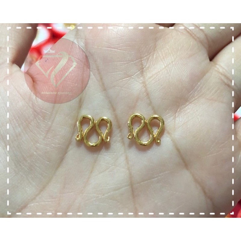 ตะขอสร้อยคอ ตะขอตัวเอ็ม หนัก2สลึง นิ่มบิดง่ายไม่แข็ง