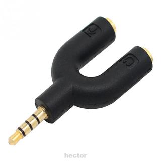 Headphone Accessories Double Jack U Shape Replacement Parts Splitter Converter Music Audio Adapter