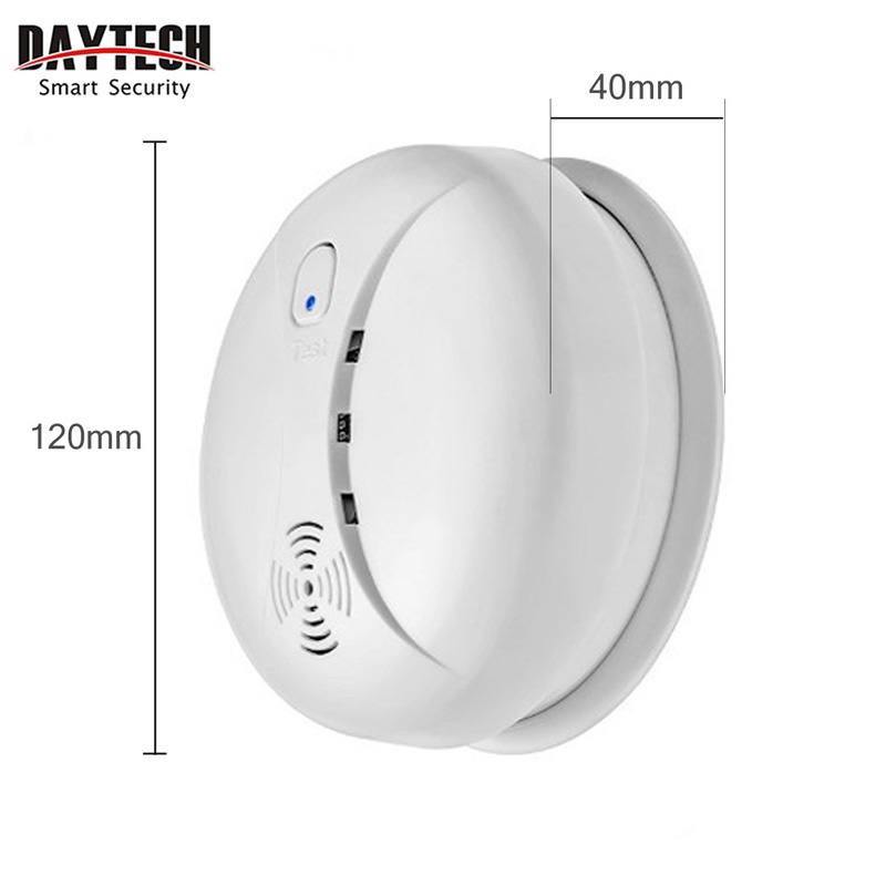 Daytech เซนเซอร์ตรวจจับควันพร้อมแบตเตอรี่สัญญาณเตือนไฟไหม้ไร้สายอิสระ Home Security 1 หน่วยสัญญาณเตือนเซ็นเซอร์ควัน (SM02) - รูปที่ 3