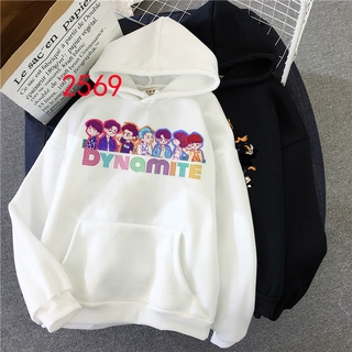 New BTS Dynamite  แจ็คเก็ตและเสื้อโค้ท  Hoodies &amp; Sweaters  Fashion  Sweatshirt   Hoody for Adult  Female Long Sleeves