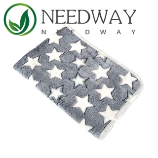 Needway แผ่นเบาะรองนั่ง แบบนิ่ม พิมพ์ลายดาว สําหรับสัตว์เลี้ยง สุนัข แมว