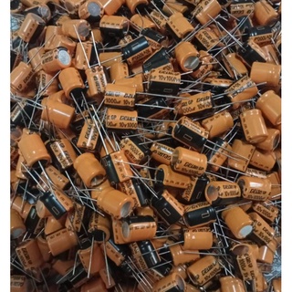 1000uF 10V  Capacitor Elite สีส้ม ขนาด 12x10mm. ของดีพร้อมส่งที่ไทย 1000UF 10V ตัวเก็บประจุแบบอิเล็กโทรไลต์ /20ตัว/